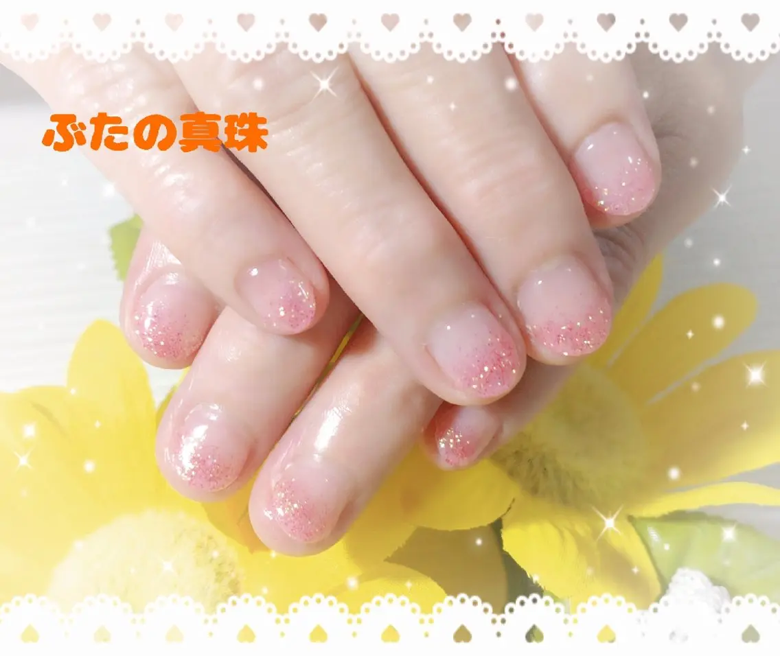 ベーシックコース🍀ラメグラデーション💅オフなし♪の写真