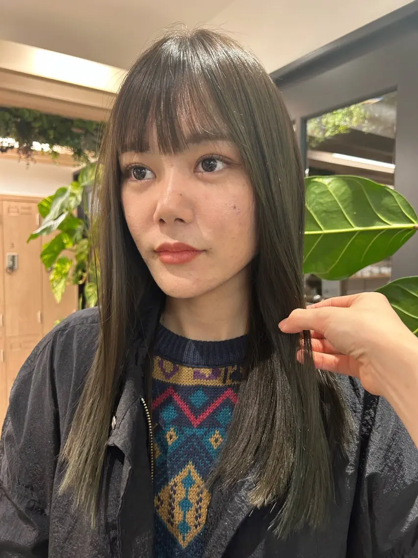 ロング カラー カット ヘアカラー 透明感カラー レイヤー/むつきのヘアスタイル
