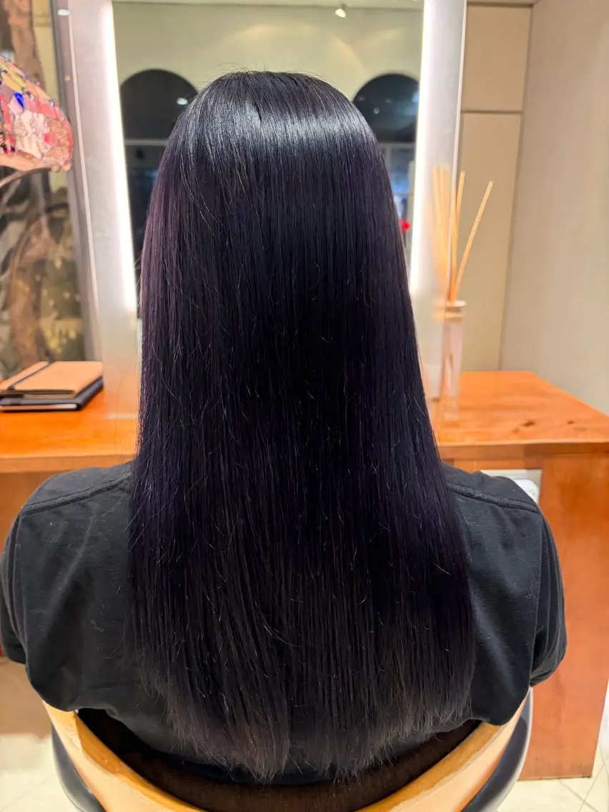 カラー ブリーチ 透明感カラー ヘアカラー 田中 愛子のヘアスタイル