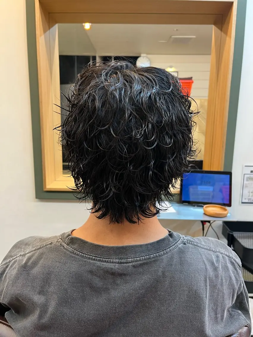 ショート カラー パーマ メンズ カット パーマ 割引中‼️縮毛矯正 船橋駅5分/鈴木杏美のヘアスタイル