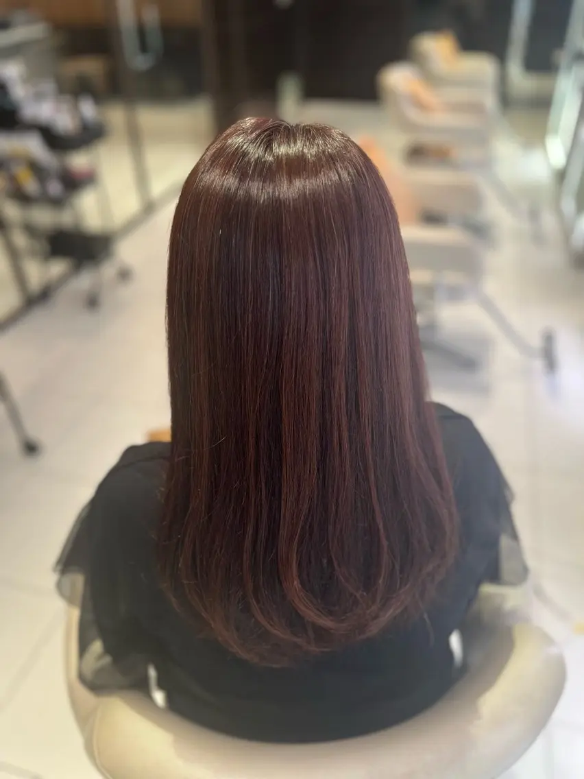 セミロング ヘアアレンジ ヘアカラー トリートメント ヘアセット メンズカット大歓迎 🫧HONOKA🪽のヘアスタイル