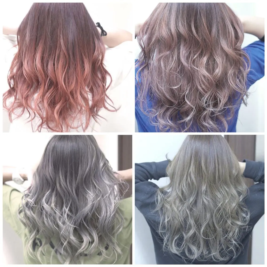 ロング カラー ブリーチ イルミナカラー ヘアカラー トリートメント Crystal 船橋のヘアスタイル