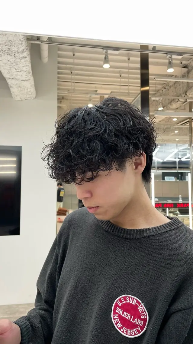 パーマ メンズ カット パーマ fifth 阿部楓のヘアスタイル