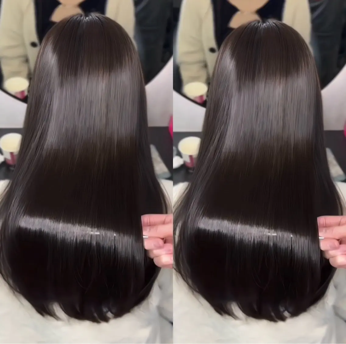 ロング カラー ヘアアレンジ ヘアカラー 縮毛矯正 トリートメント 新宿 /髪質改善/ レイヤー/ヒュウガのヘアスタイル