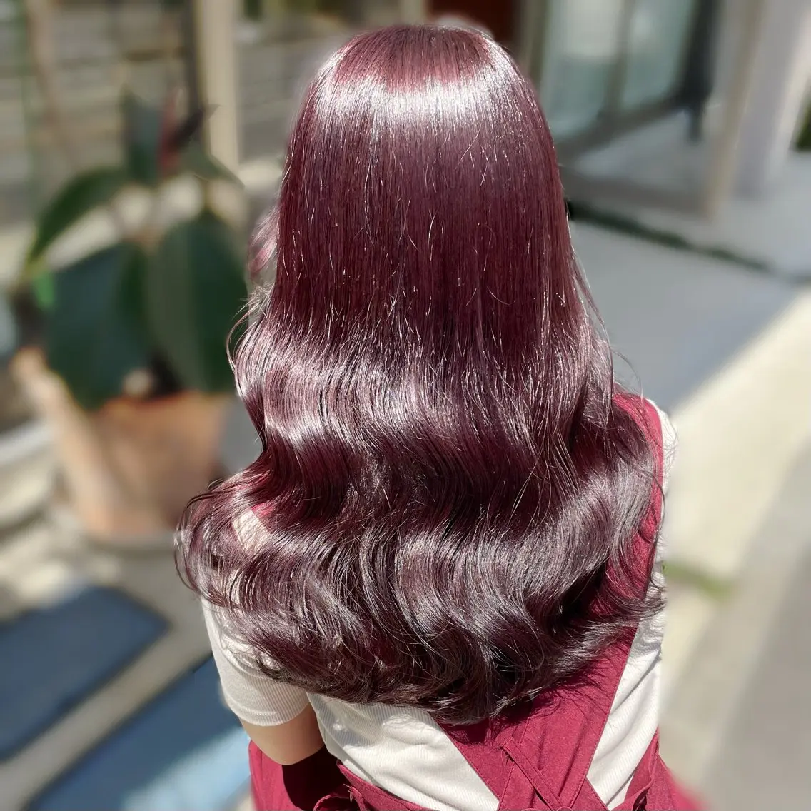セミロング カラー ブリーチ ラベンダーカラー ラベンダーピンク ブリーチなしカラー ピンクカラー カット ヘアカラー トリートメント ブリーチなしカラー kana🐱のヘアスタイル