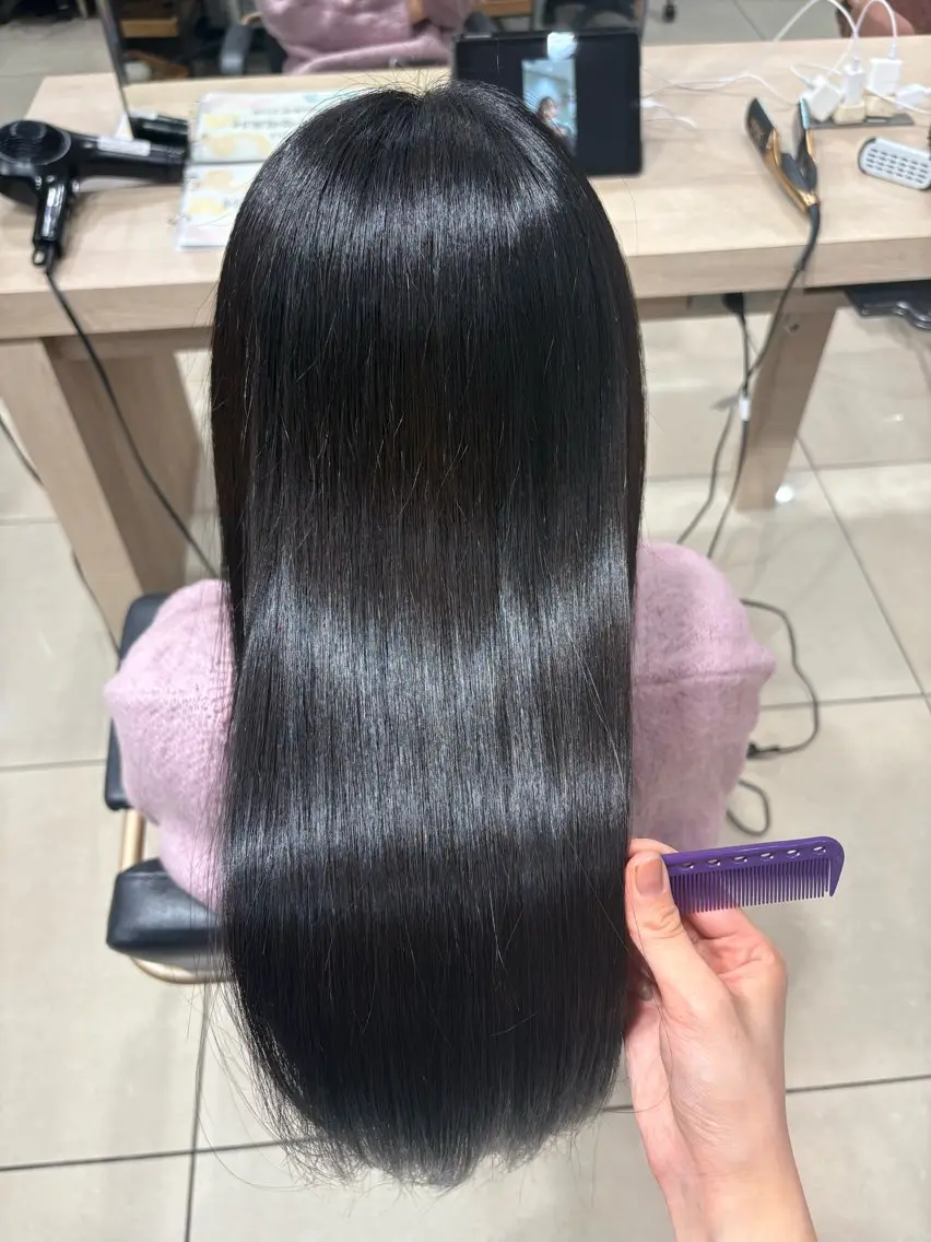ロング 髪質改善 トリートメント 【カラー/縮毛】༒ ふみのヘアスタイル