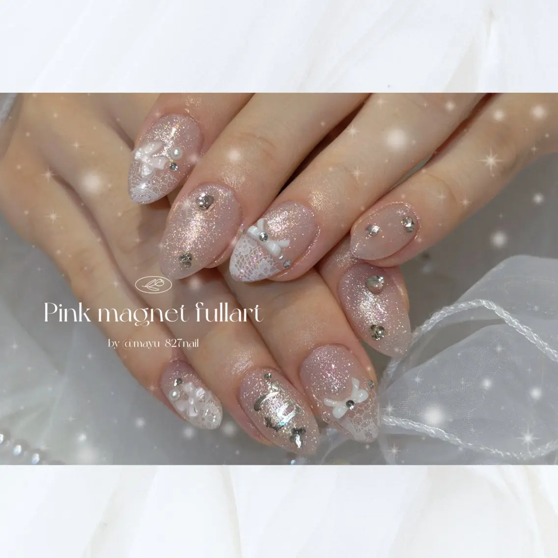 ネイル 長さ出し フラッシュネイル 韓国ネイル マグネットネイル ワンホンネイル ハンドネイル 827nail mayu🐈🐾のネイルデザイン