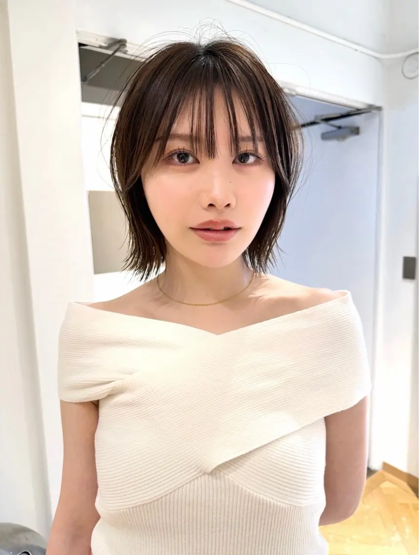 カット 縮毛矯正 縮毛矯正×ボブ🥣 オイカワ レイのヘアスタイル