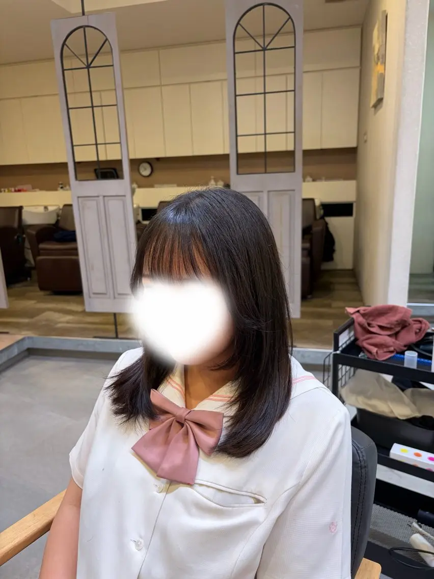 ロング 顔まわりレイヤー レイヤーカット 村上 一葉のヘアスタイル