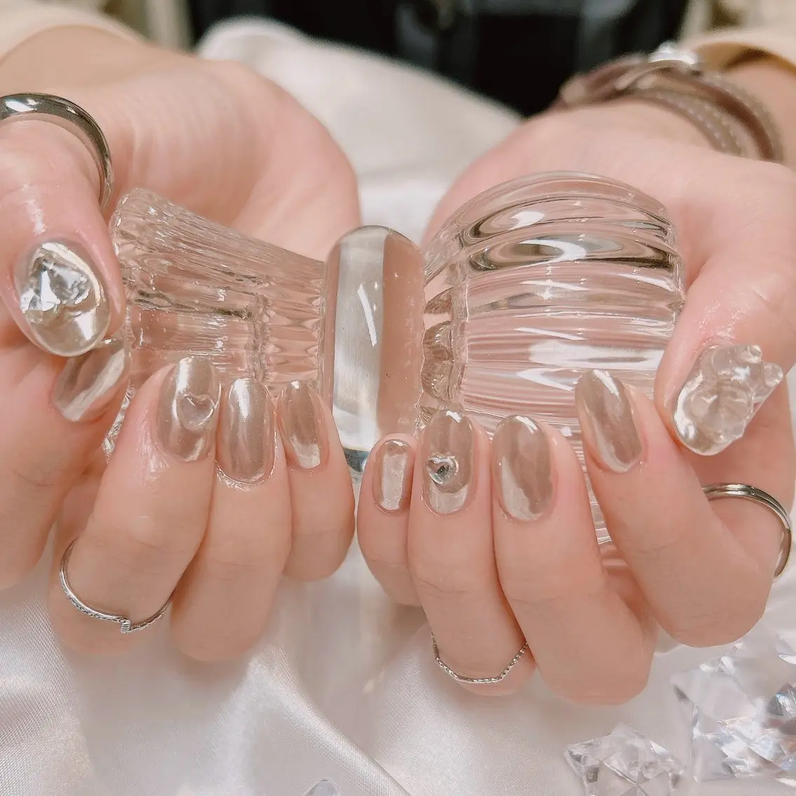 ネイル ミラーネイル junna 金山.東別院.上前津のネイルデザイン