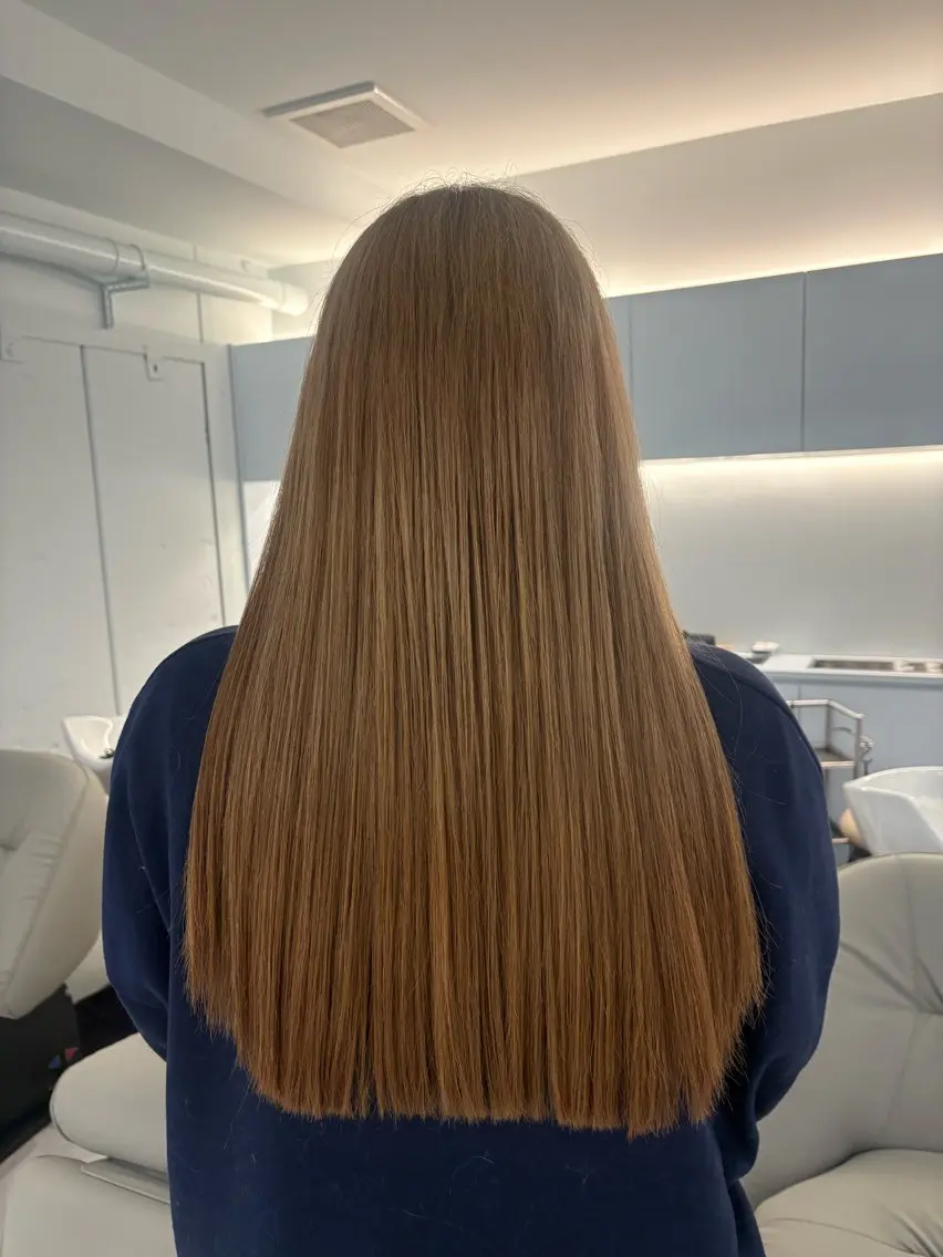 ロング ヘアカラー 村上 奈乃果のヘアスタイル