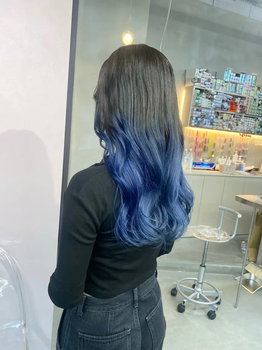 ロング カラー ヘアカラー 前橋 姫奈のヘアスタイル