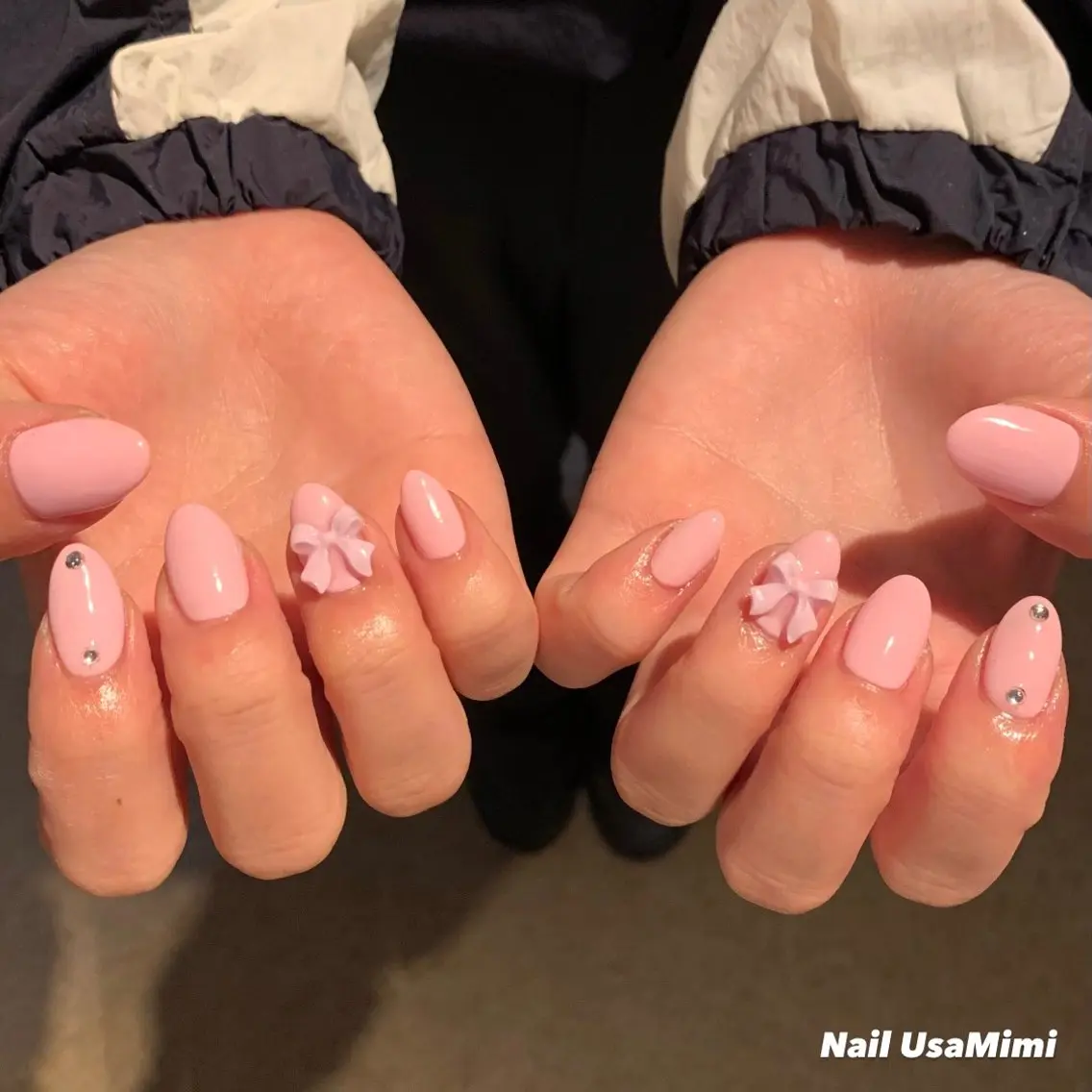 ネイル ジェルネイル マグネットネイル 持ち込み ワンカラーネイル パラジェル 本町ネイルNail UsaMimiのネイルデザイン