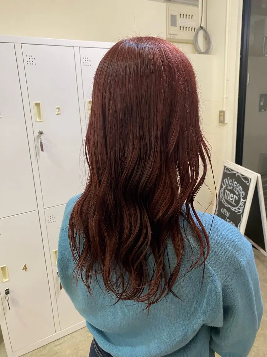 セミロング ピンクブラウン 小島 大輝 /レディースカットのヘアスタイル