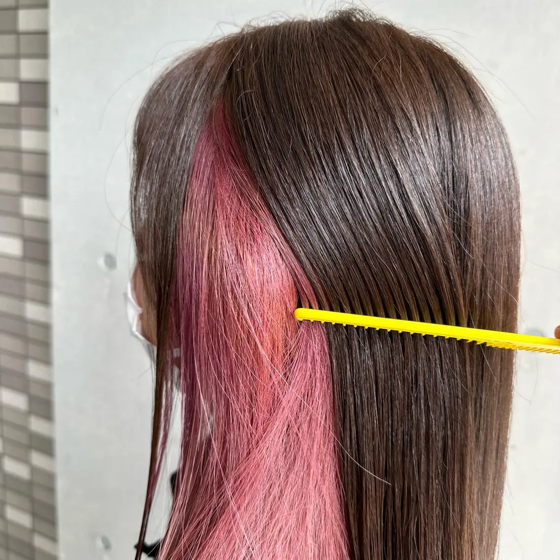 ロング カラー ベージュカラー インナーカラー ピンクカラー バイオレットカラー バイオレットピンク ヘアカラー 💜推しインナー カラー/菊池柊真💜のヘアスタイル