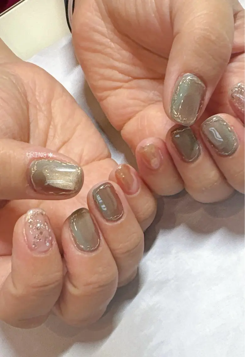 ネイル ハンドネイル tRING* しいの木台のネイルデザイン