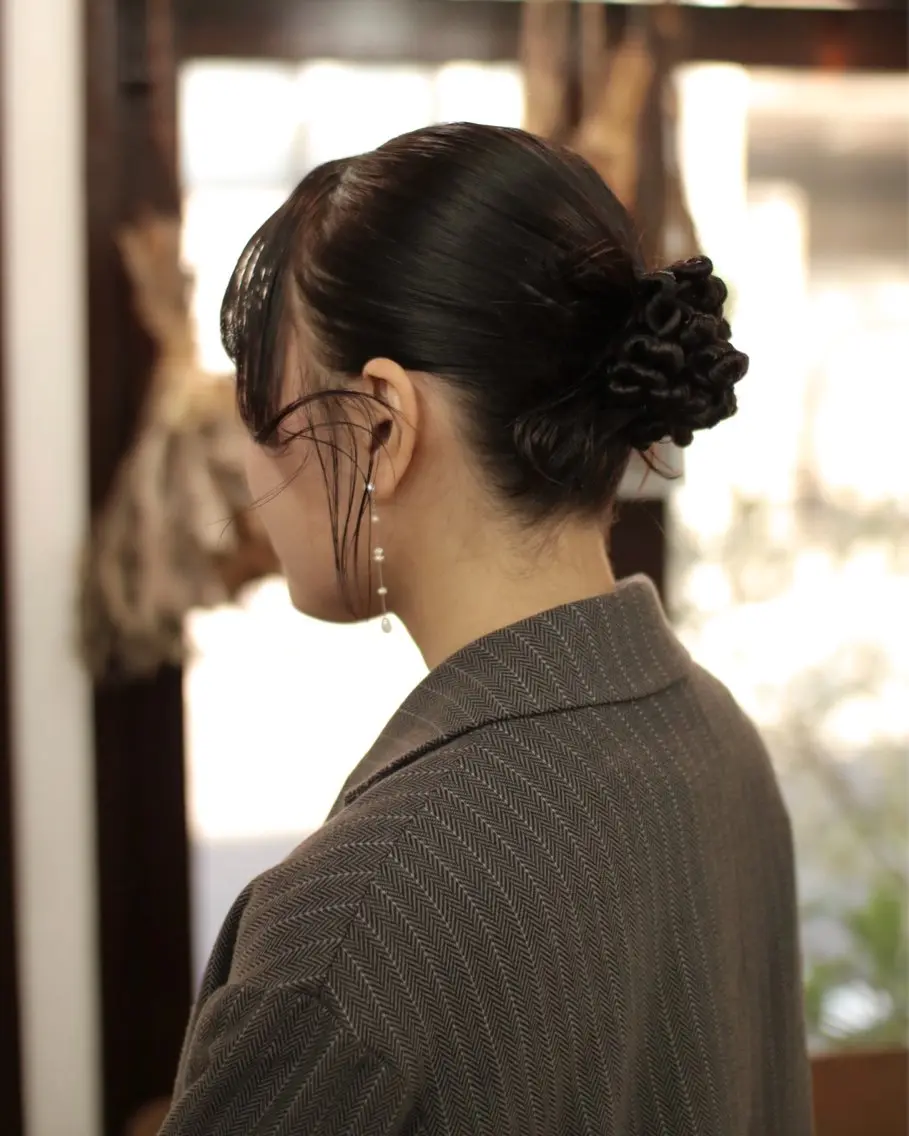 セミロング カラー ヘアアレンジ カット ヘアカラー トリートメント 木村陸弥🌿似合わせ 再現性メンズヘアのヘアスタイル