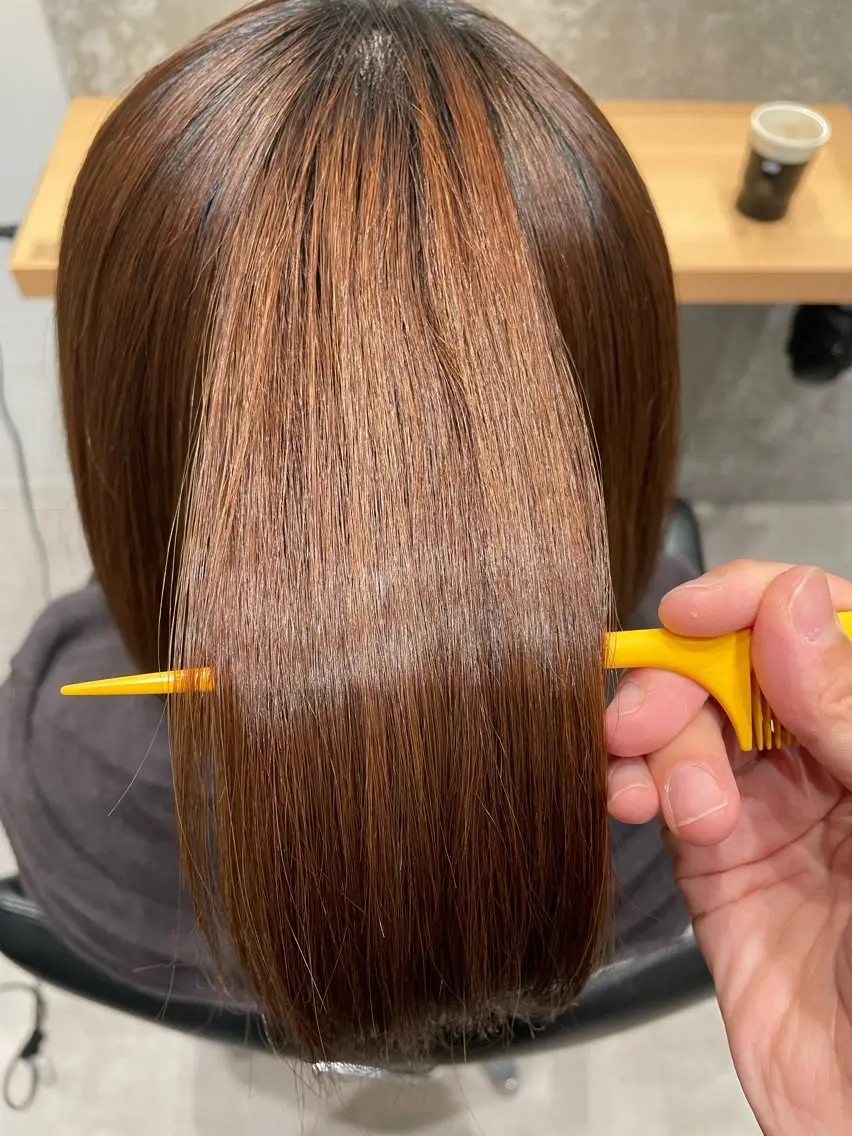 ロング カラー パーマ カット 小坂 郁美のヘアスタイル