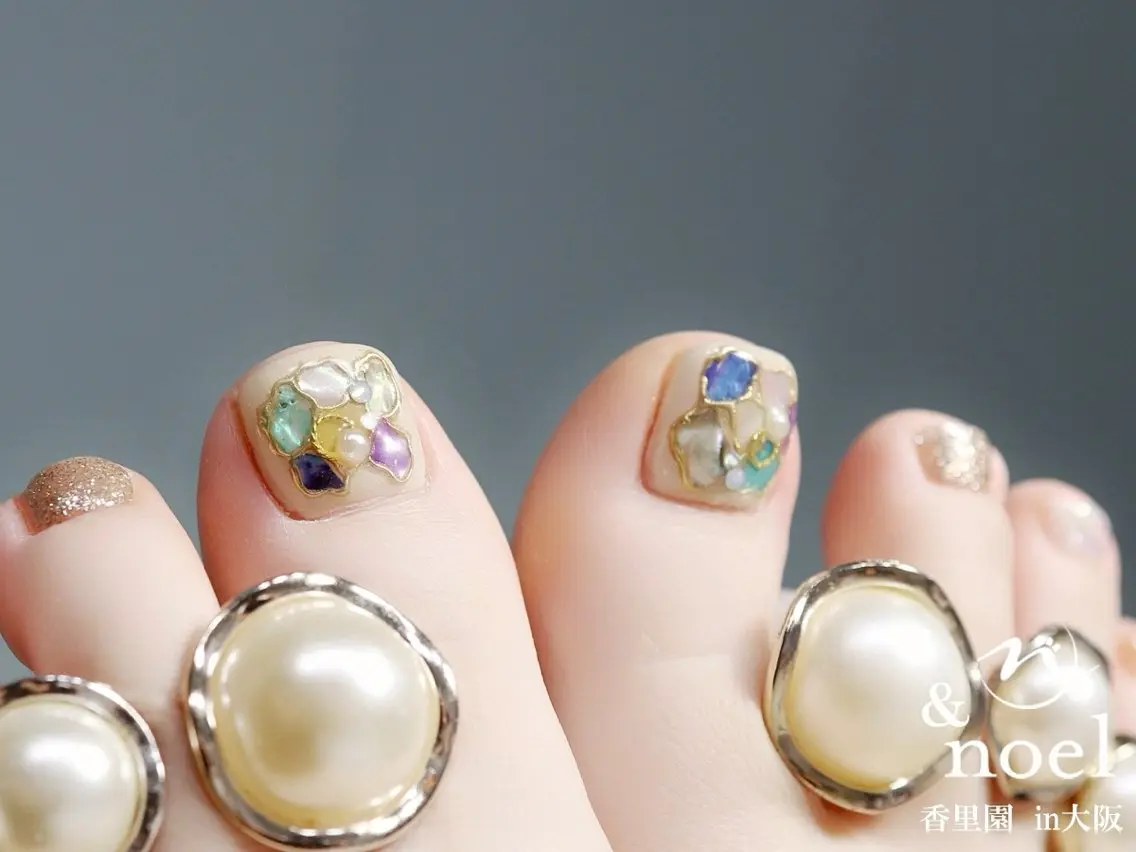 ネイル フットネイル フットネイル Nailsalon &Noelのネイルデザイン