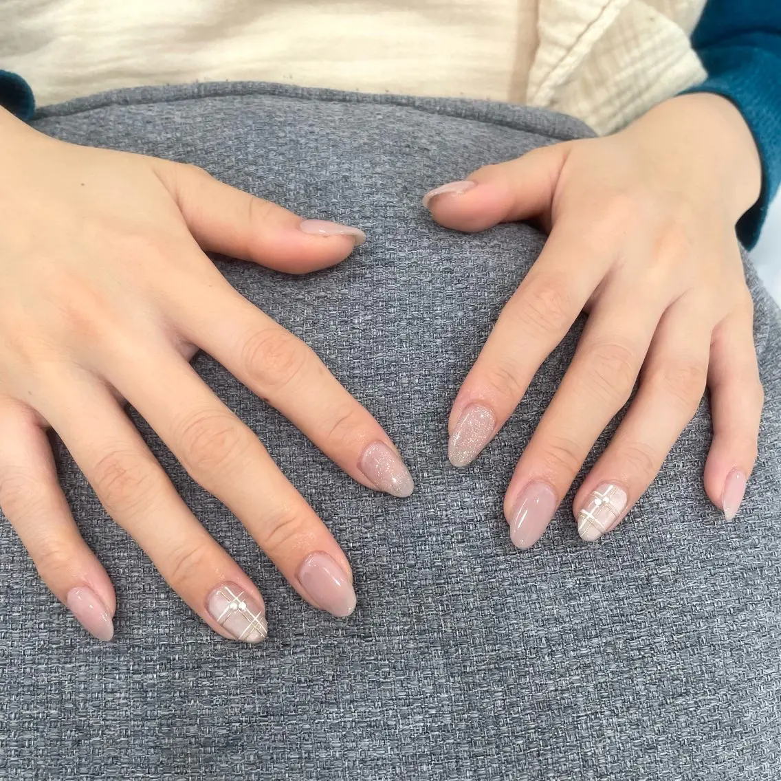 ネイル シンプルネイル LUCULIA銀座 西山のネイルデザイン