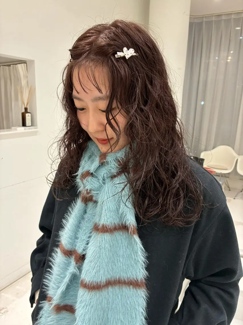 セミロング セミロングパーマ カット ヘアカラー パーマ cono noughtのヘアスタイル