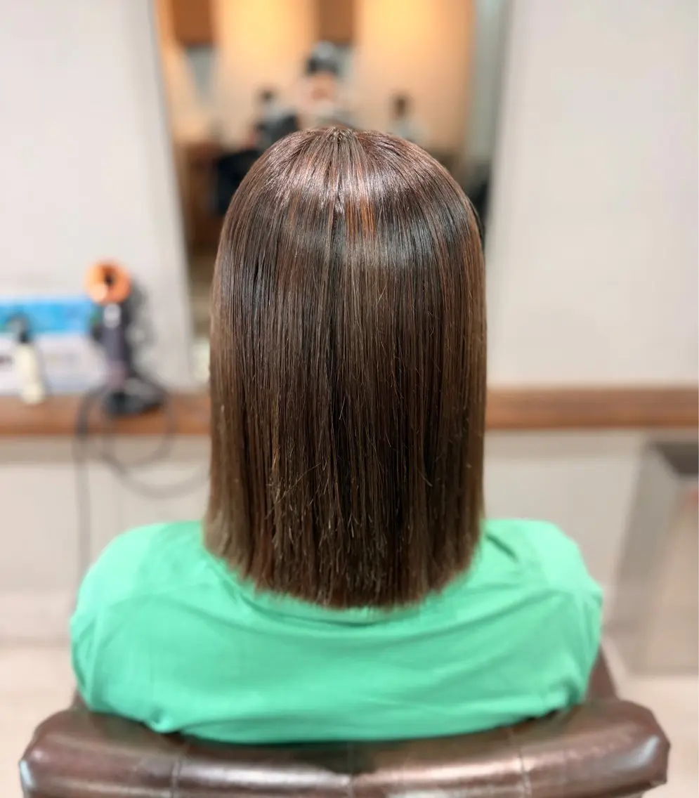 ミディアム カラー ヘアカラー トリートメント 手話/耳が聞こえない 🦻🏻/山本しずほのヘアスタイル