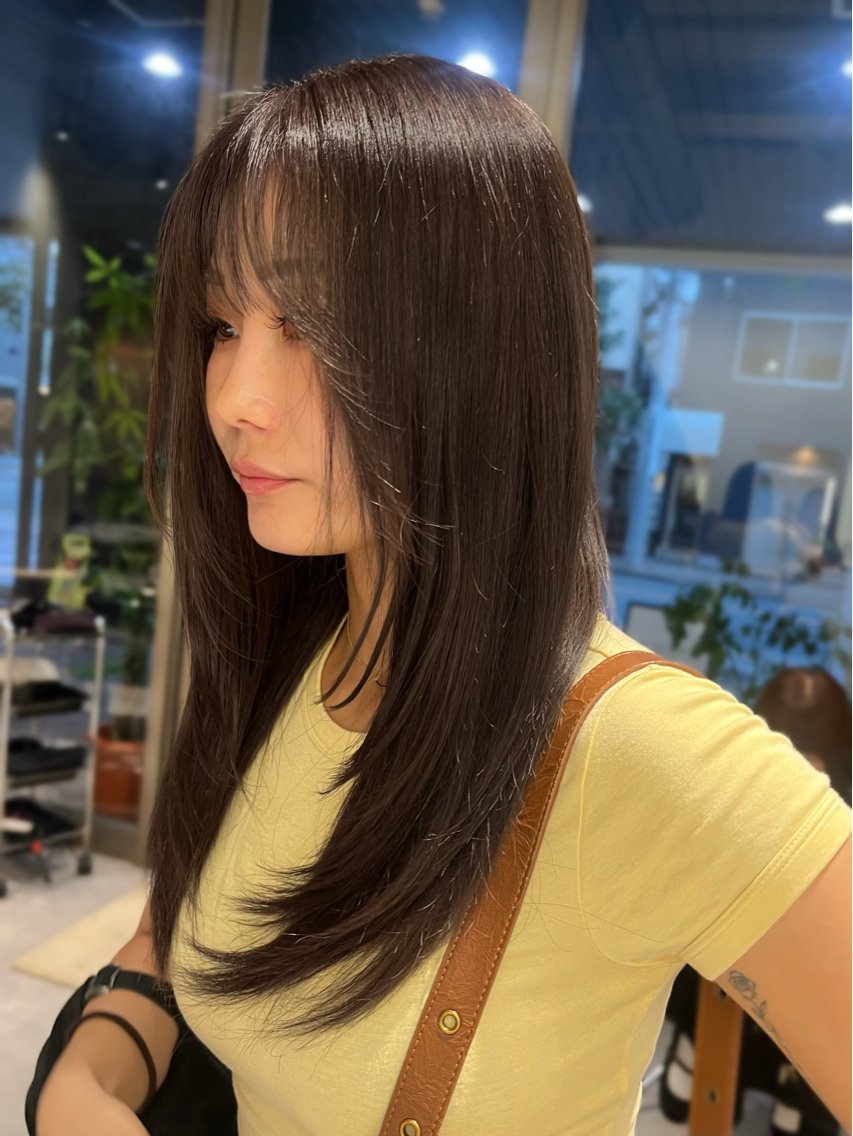 ロング カラー ヘアカラー haruka /透明感カラー 暖色のヘアスタイル