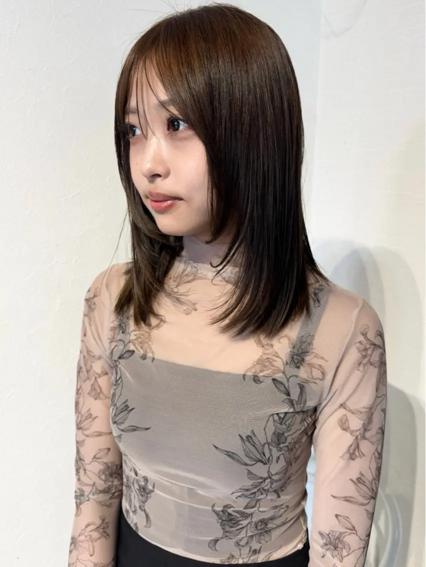 ミディアム カラー annuy りょう🤎のヘアスタイル