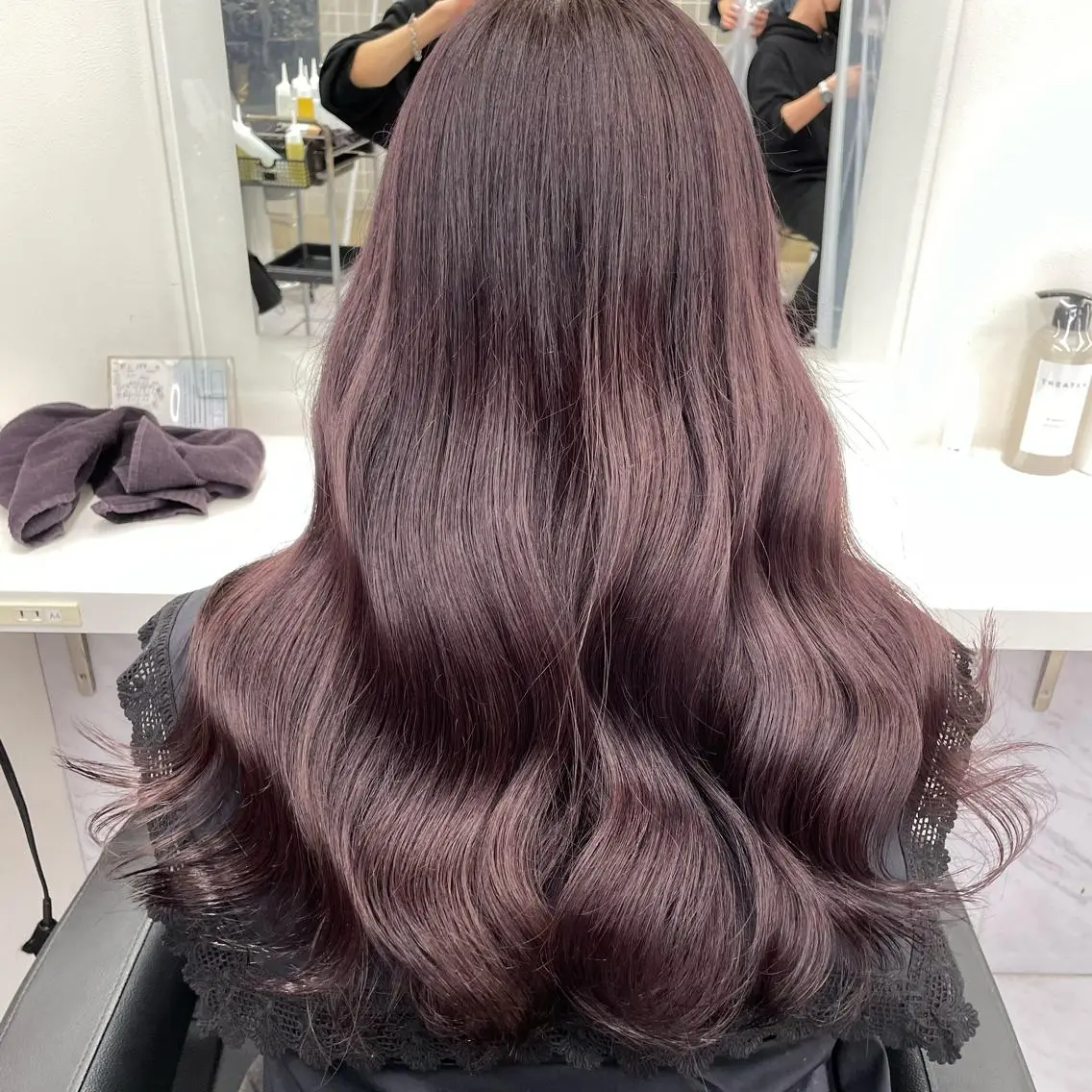 セミロング カラー *モデル募集🤍横浜 透明感カラー🫧のヘアスタイル