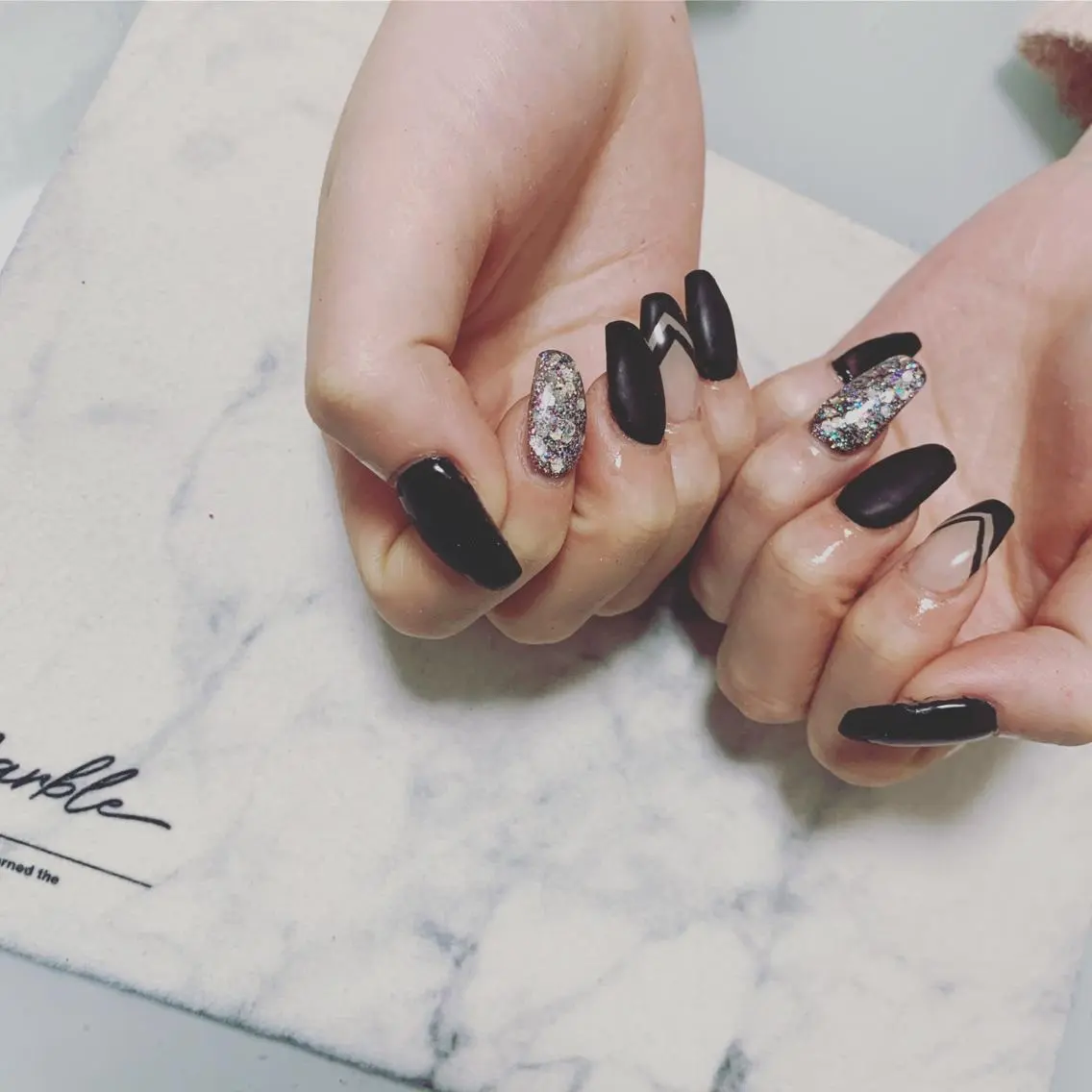 ネイル マットネイル 🌙🫧CHARME (RUKA)🦋🫧のネイルデザイン