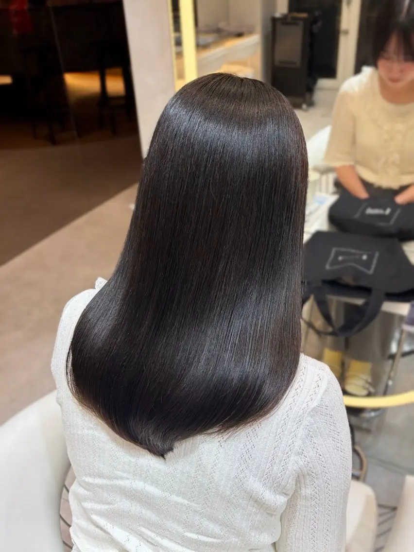 ミディアム カラー グレージュ オリーブグレージュ オリーブグレー トリートメント ヘアカラー トリートメント hina /透明感艶カラー✨️のヘアスタイル