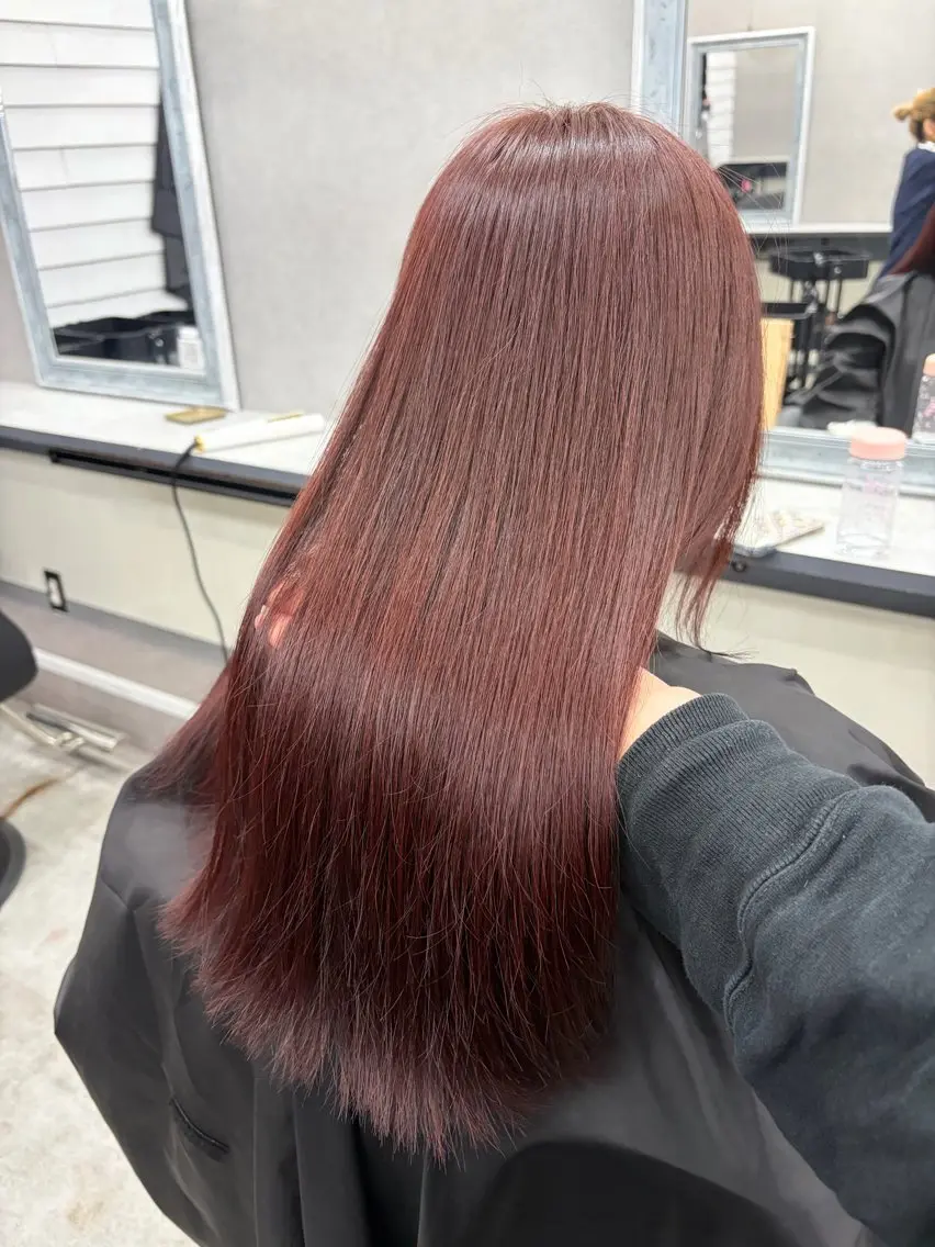 ミディアム カラー ベージュカラー ピンクカラー ピンクベージュ ヘアカラー トリートメント ダブルカラー メンズパーマ大成のヘアスタイル