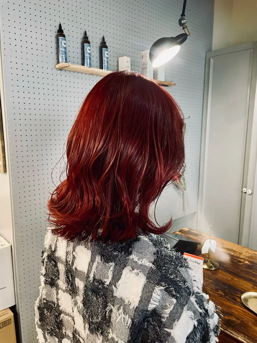 ミディアム カラー ブリーチ デザインカラー ハイトーンカラー ボブ カット ヘアカラー トリートメント 🤩噂のMr.髪ポジ ティブ®️yu🤩のヘアスタイル