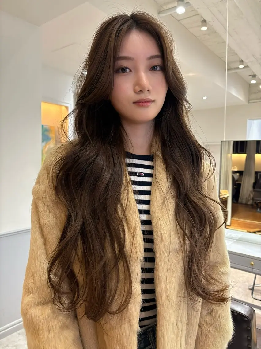 ロング カラー SIKI yuuna レイヤーカット🪽のヘアスタイル