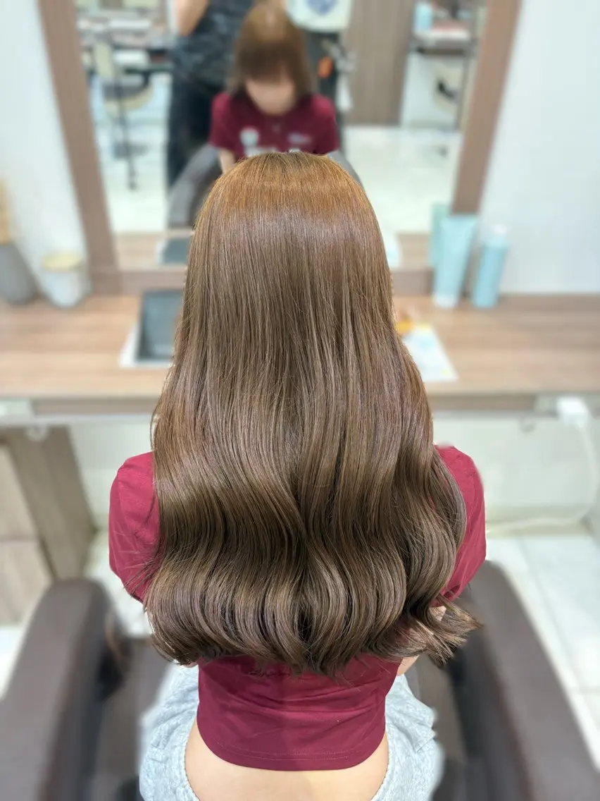 ロング ヘアカラー 🎀韓国レイヤー/ 髪質改善🎀きららのヘアスタイル