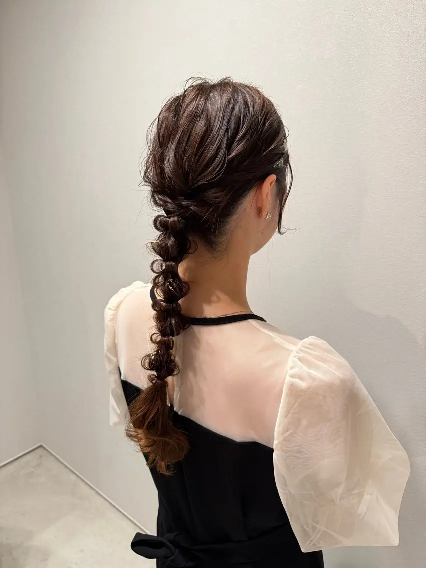 ロング ヘアセット see. アズサのヘアスタイル