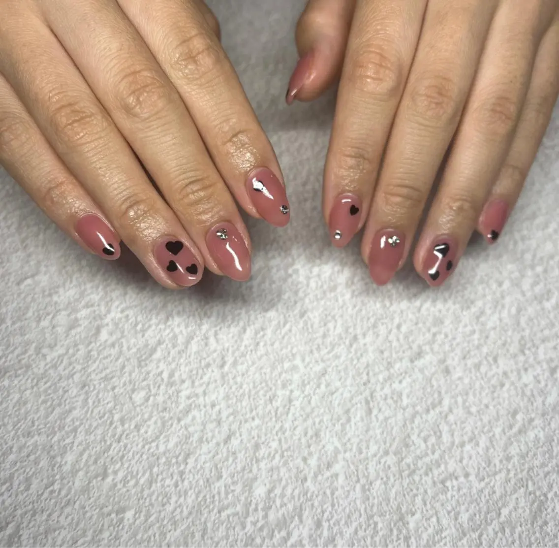 ネイル フレンチネイル ジェルネイル 韓国ネイル 持ち込み パラジェル LeaLea nails.のネイルデザイン