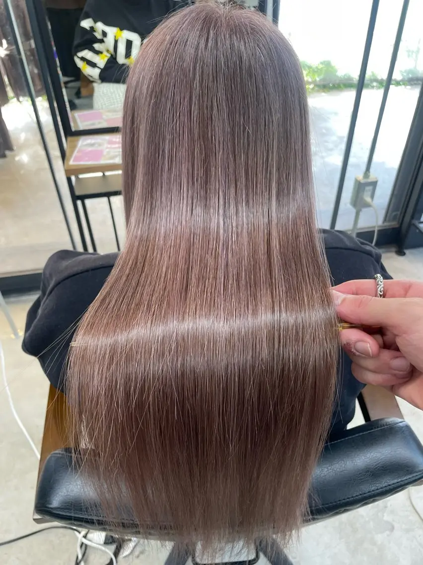 ロング 髪質改善 縮毛矯正 La vielle 西峠のヘアスタイル