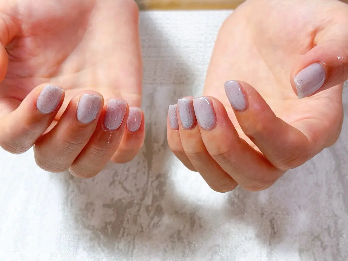 ネイル オーロラネイル フットネイル フレンチネイル ジェルネイル ハート mogu nailのネイルデザイン