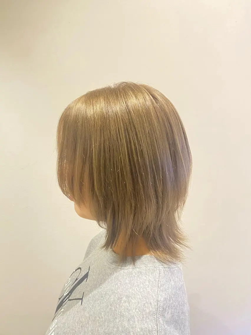 ミディアム カラー ヘアカラー トリートメント 🌹艶髪カラー🌹 津田晴加【西荻窪】のヘアスタイル