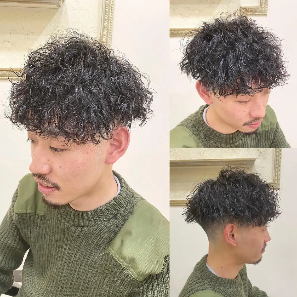 パーマ メンズ フェードカット メンズパーマ プードルパーマ メンズツイストパーマ ツイストスパイラルパーマ 年間2000名担当◎ パーマ職人/仲原佑樹のヘアスタイル