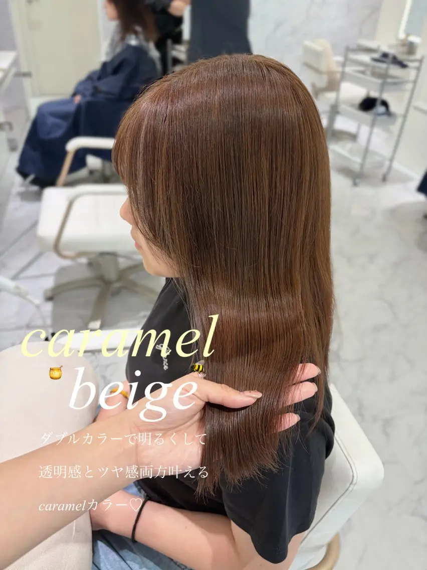 セミロング カラー ヘアカラー ParveMix┊ 太田 千尋🪽‪のヘアスタイル
