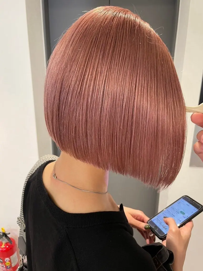 ショート ボブ ケアブリーチ🌟 ♢WATARU♢のヘアスタイル