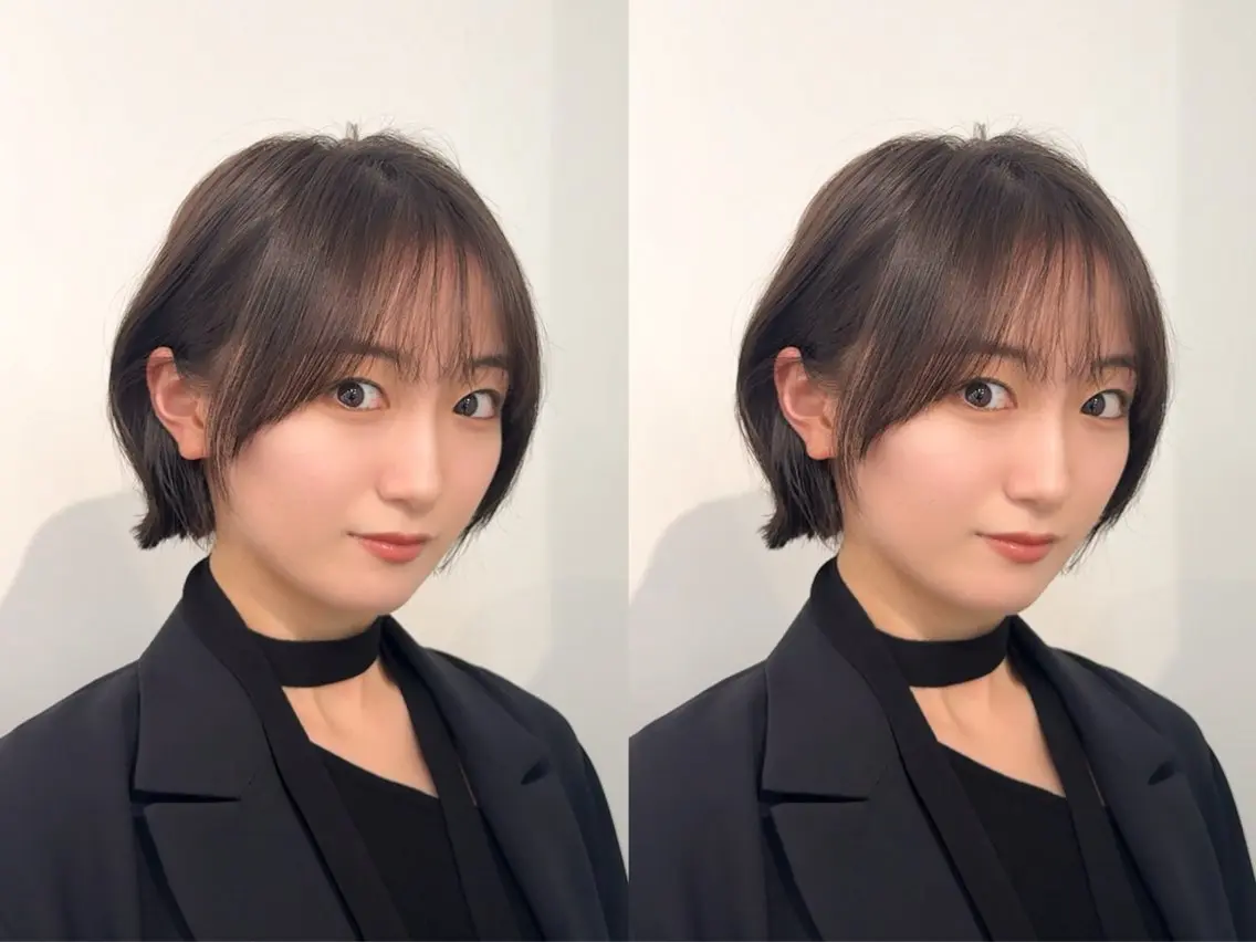 ショート ショート/ボブ レイヤー/チヨノのヘアスタイル