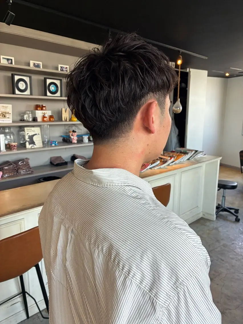 パーマ メンズ カット パーマ トリートメント 新規再来率No.1 金山/メンズパーマのヘアスタイル