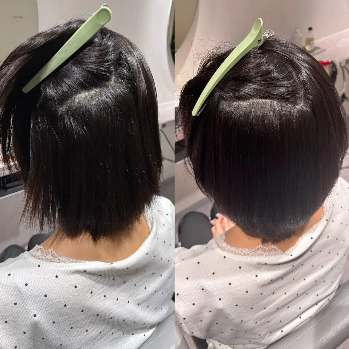 ショート パーマ ショートヘア 縮毛矯正 酸性ストレート ストレートパーマ 縮毛矯正 🌸SAORI ショート/カラー🌸のヘアスタイル
