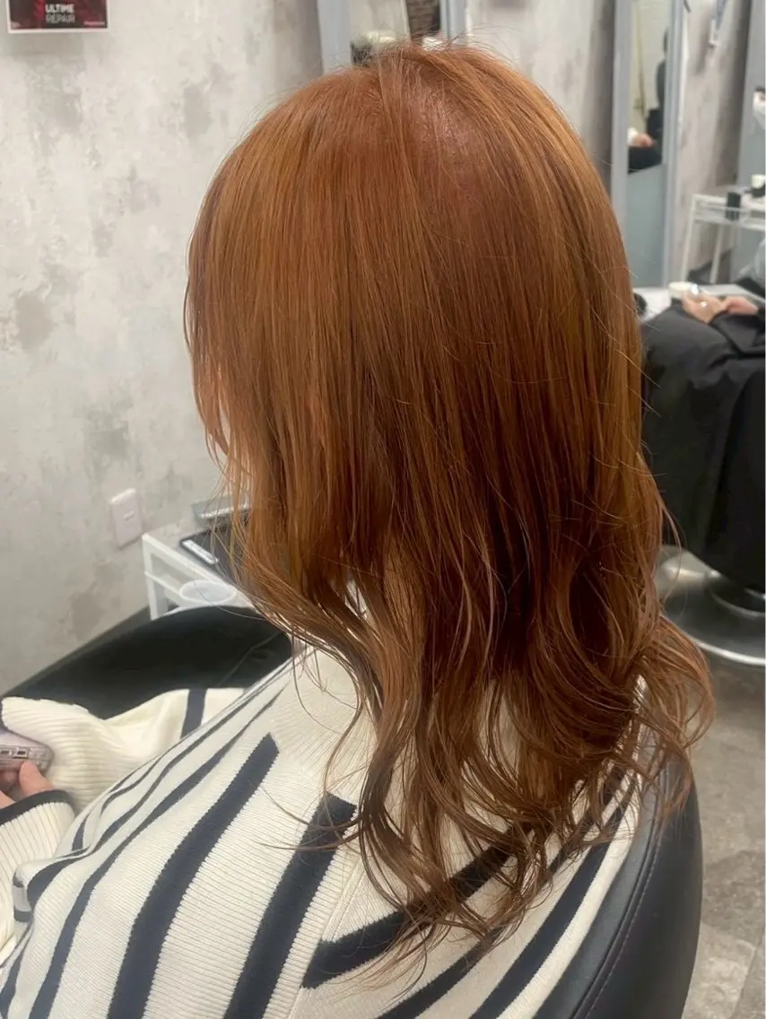 ミディアム カラー ブラウンカラー カット ヘアカラー トリートメント ヘッドスパ 堀田 瑠依のマツエク・マツパデザイン