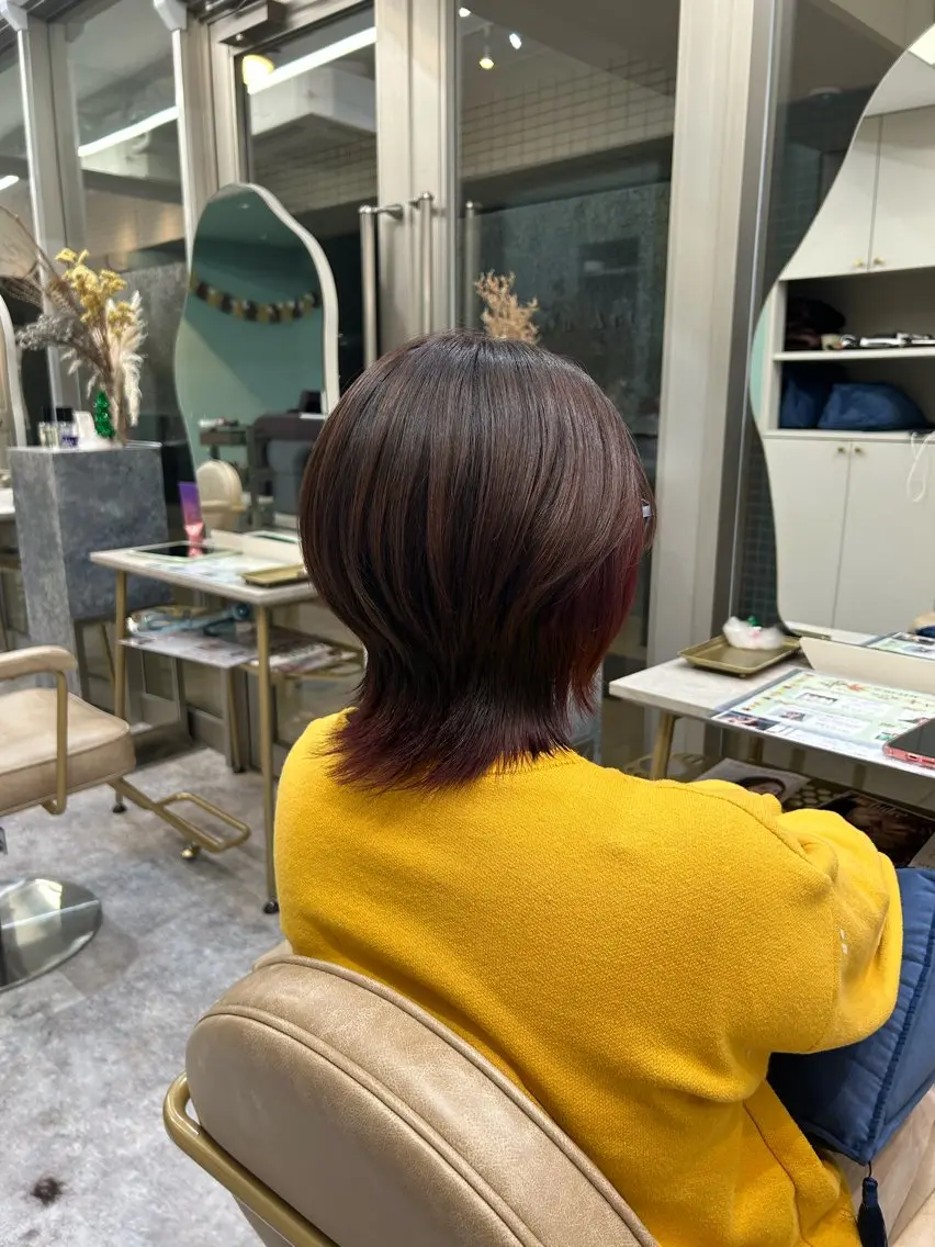 ショート カラー デザインカラー グラデーションカラー ヘアカラー LOA Ririのヘアスタイル