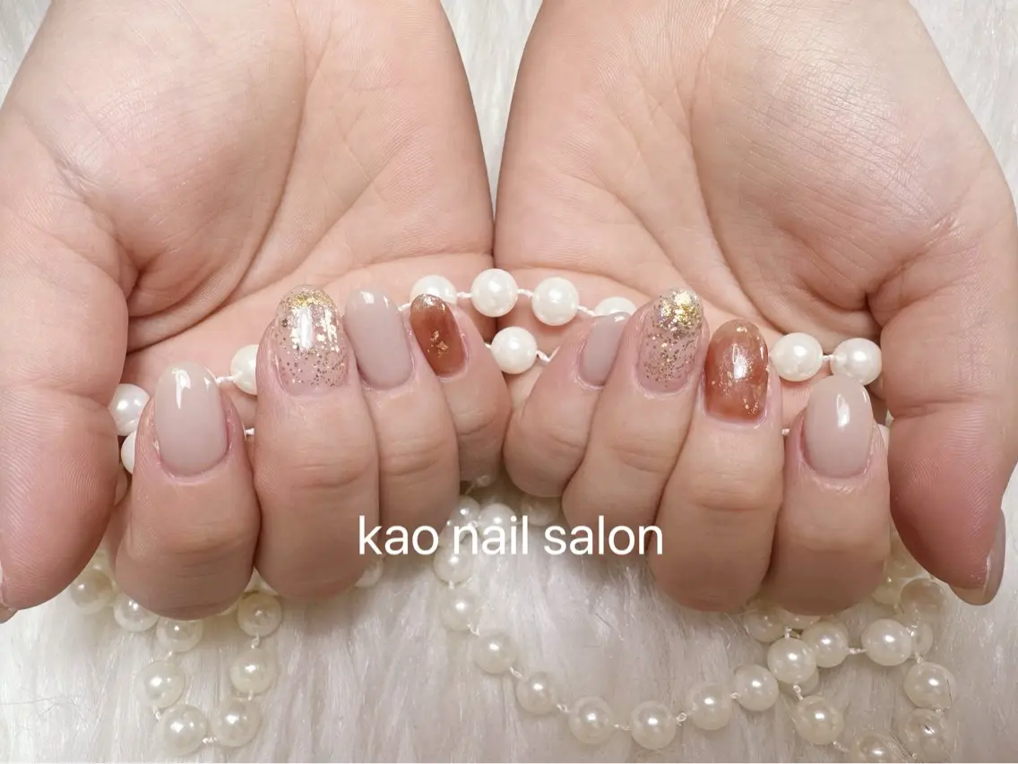ネイル ハンドネイル kao nail マグネット/長さだしのネイルデザイン