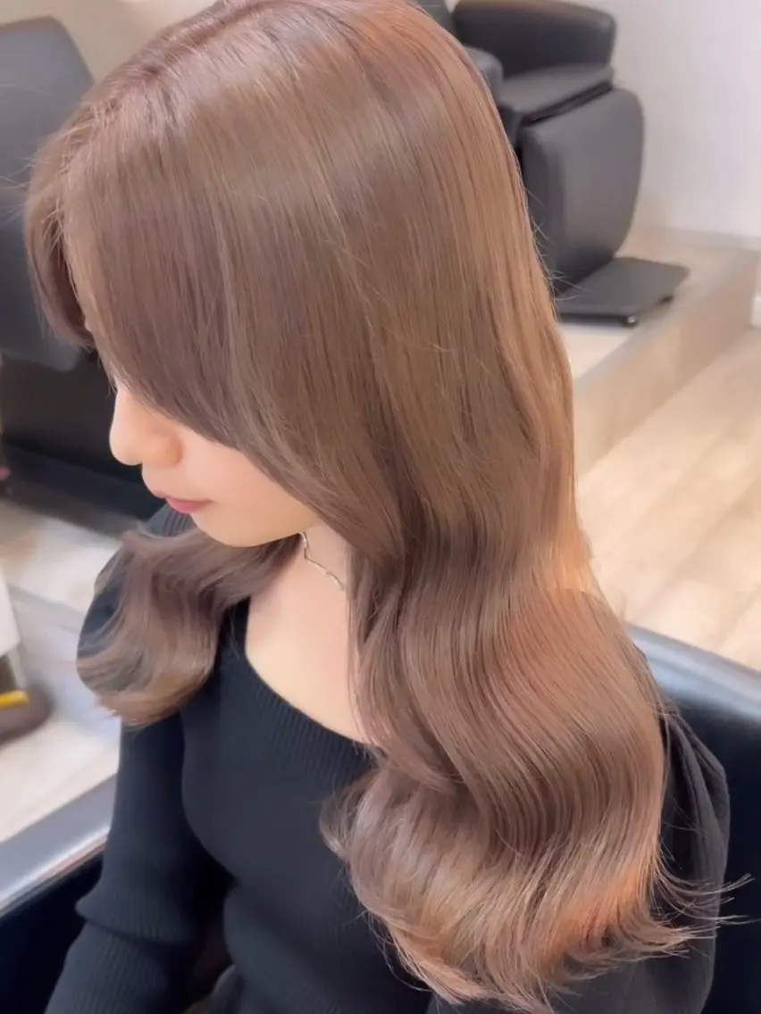 ロング カラー パーマ ヘアアレンジ メンズ ワット 原宿のヘアスタイル